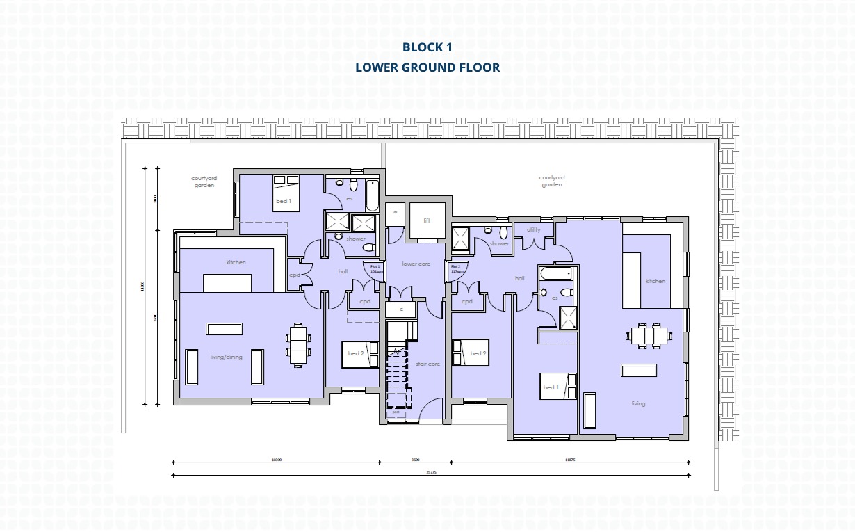 The Gardens Caterham Floorplans Block 1 Lower Ground Floor