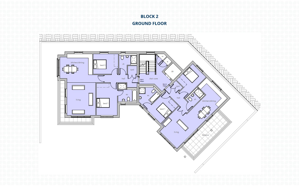 The Gardens Caterham Floorplans Block 2 Ground Floor Plan